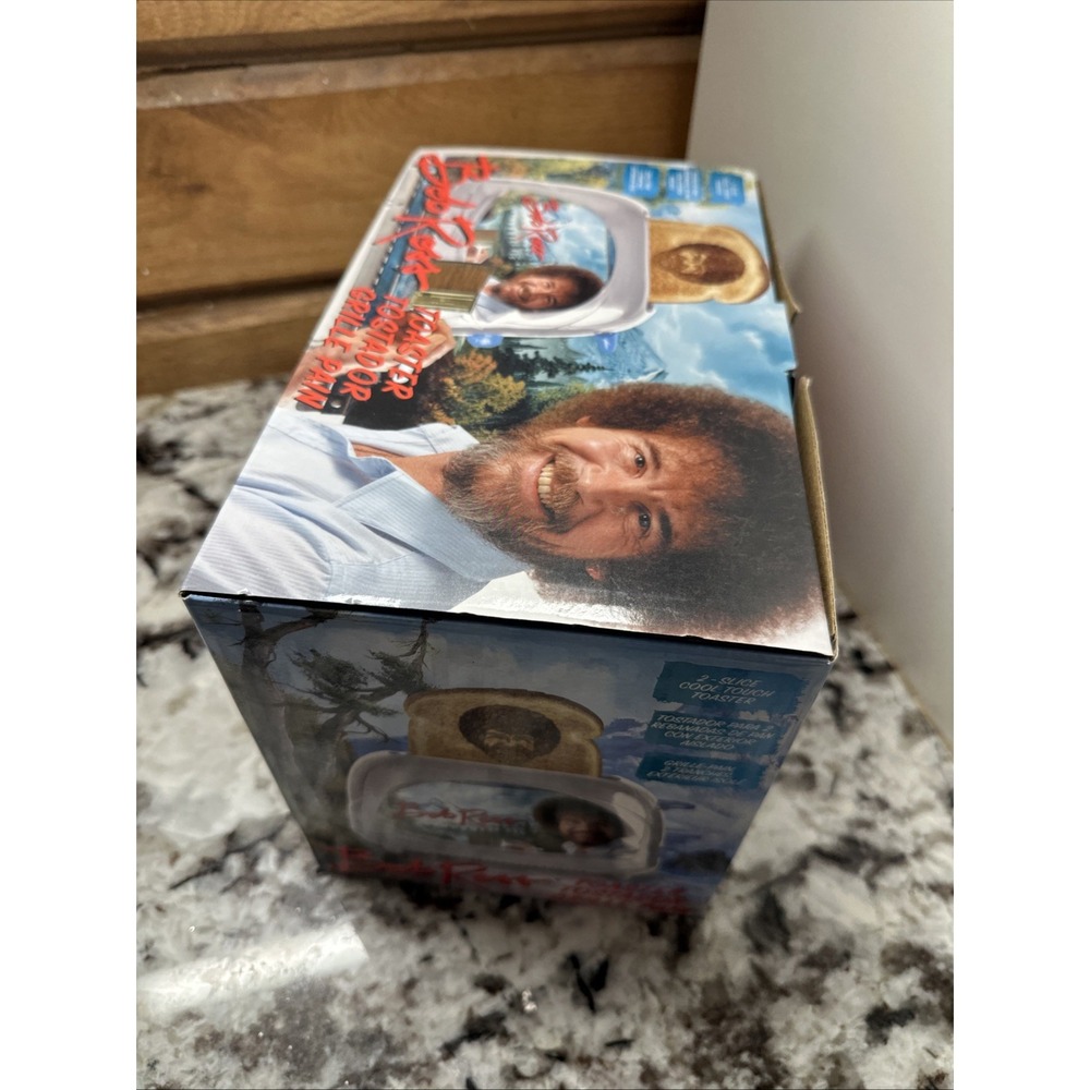 Bob Ross Artist Face Toaster, Two-Slice, Cool Touch, Gray, Gift, BRAND NEW - Picture 12 of 12